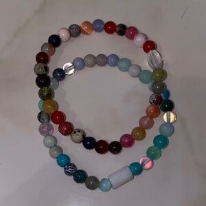 Colorful Stone Bracelet Set